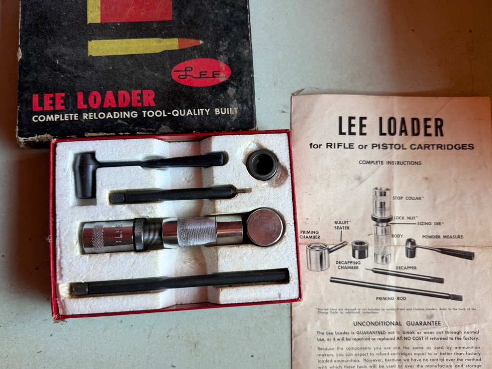 Cartridge Reloading Tool Set with Box