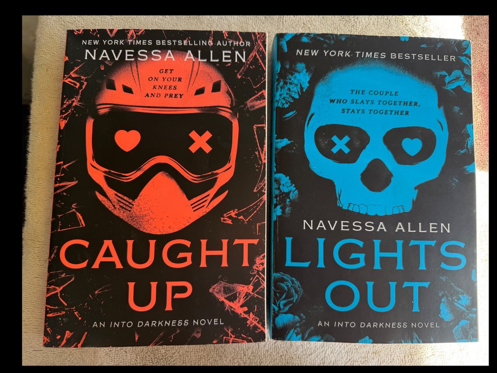 Navessa Allen Paperback Novels, Caught Up and Lights Out