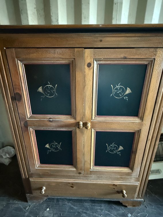 Wood Two-Door Cabinet