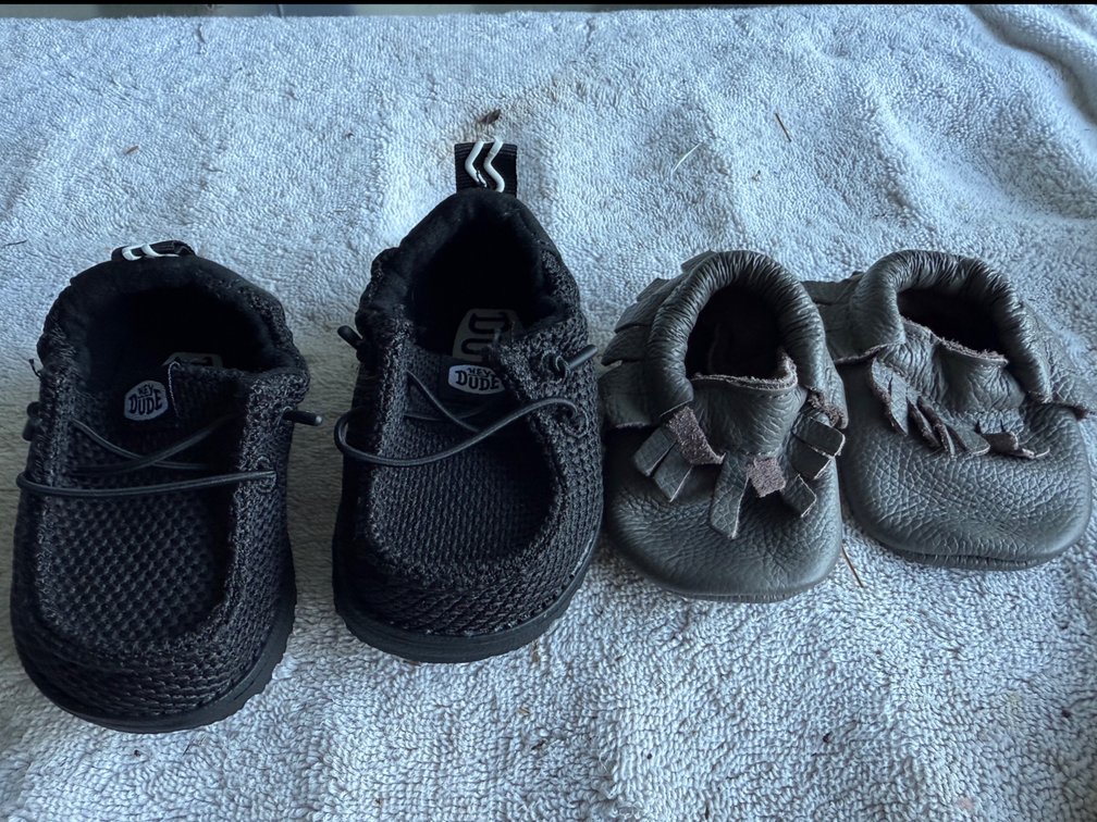 Infant Hey Dude and Leather Fringe Moccasins