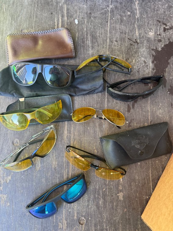 Sunglasses, Safety Glasses, and Eyewear Cases