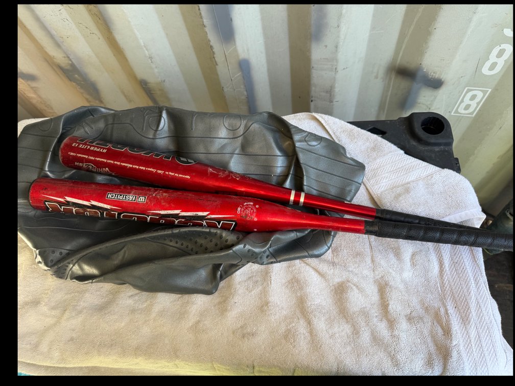 Metal Fastpitch Softball Bats and Exercise Ball