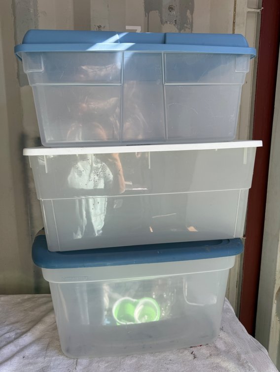 Clear Plastic Storage Totes with Lids