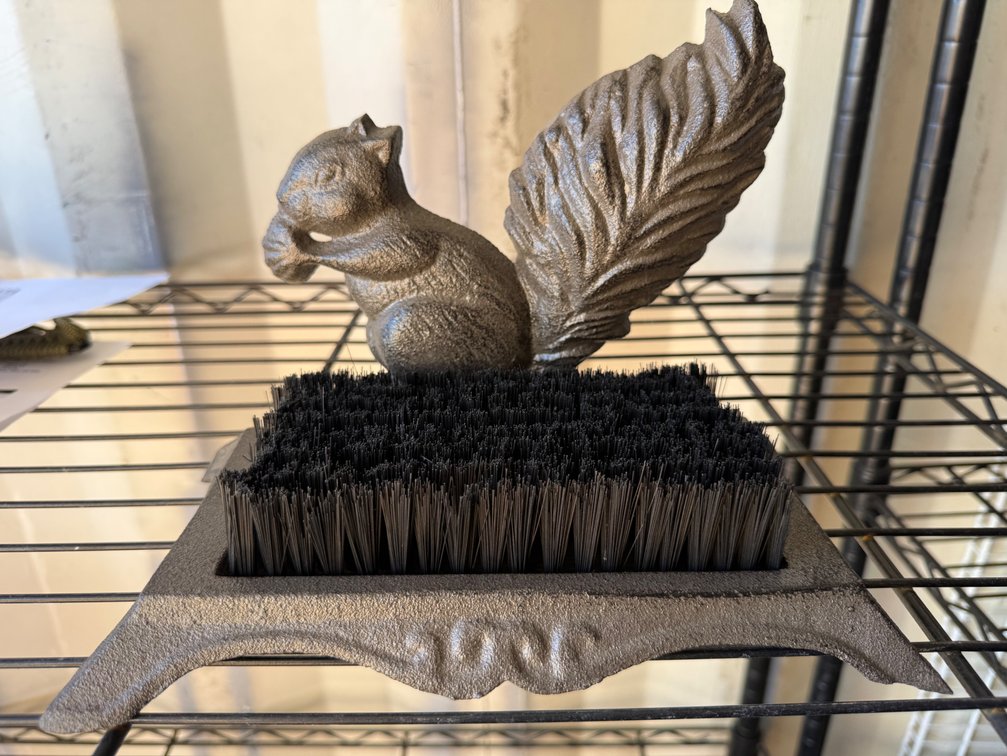 Cast Iron Squirrel Boot Brush