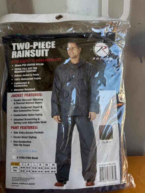 Rainsuit, Size L