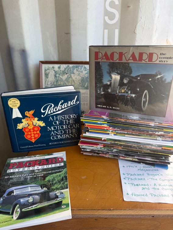 Packard Automotive Books, Magazines, and Framed Print