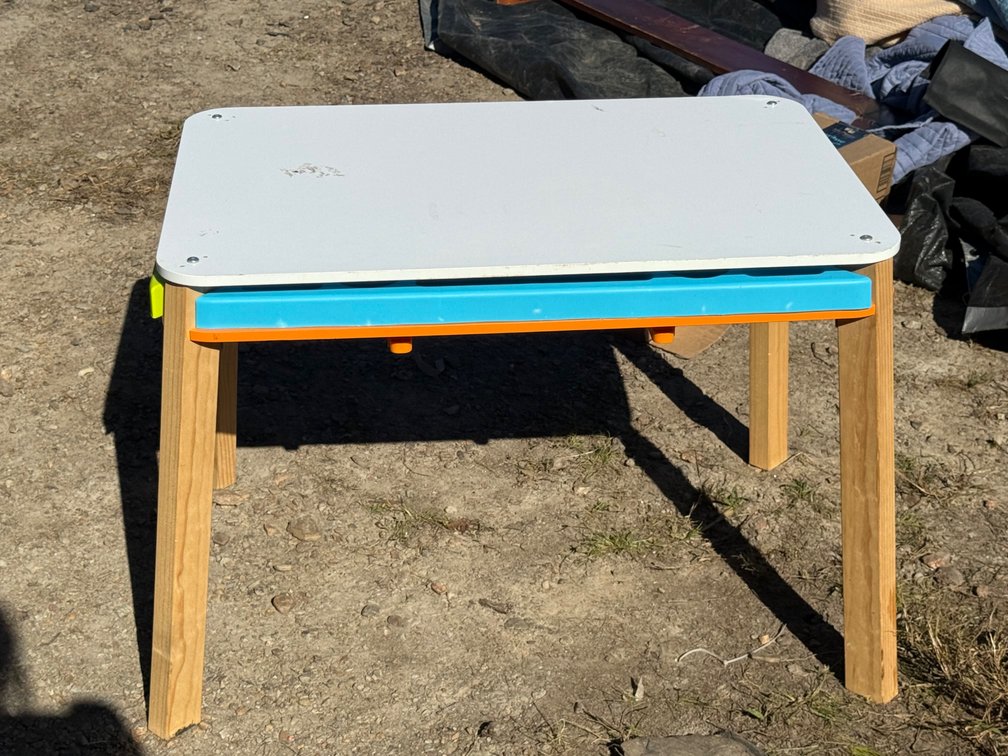 Children's Activity Table with Under-Table Storage Trays