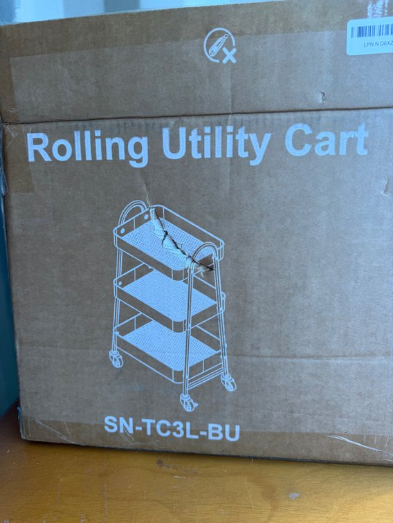 Three-Tier Rolling Utility Cart Kit