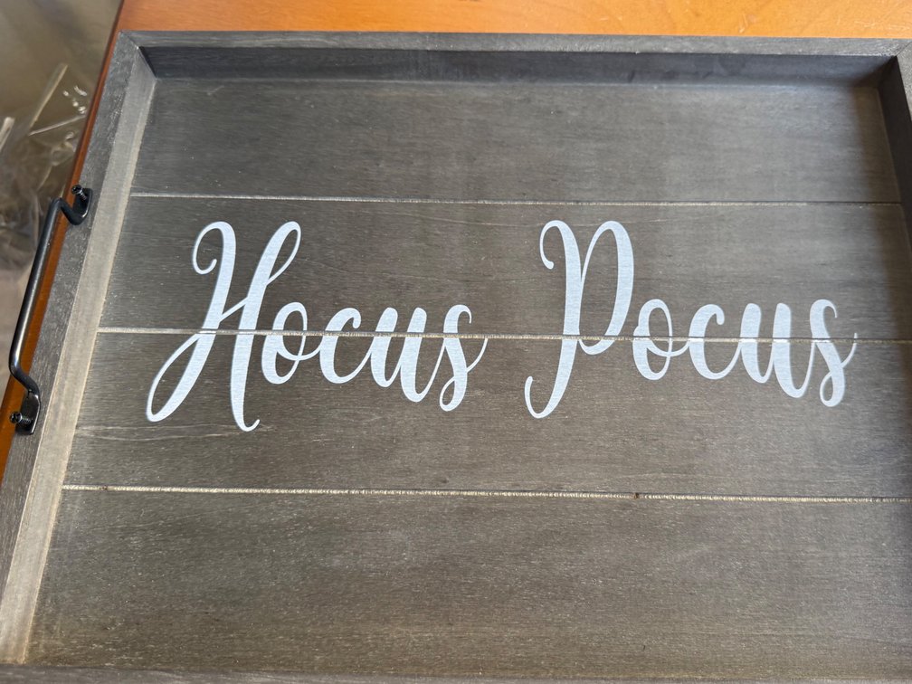 Hocus Pocus Serving Tray with Metal Handles