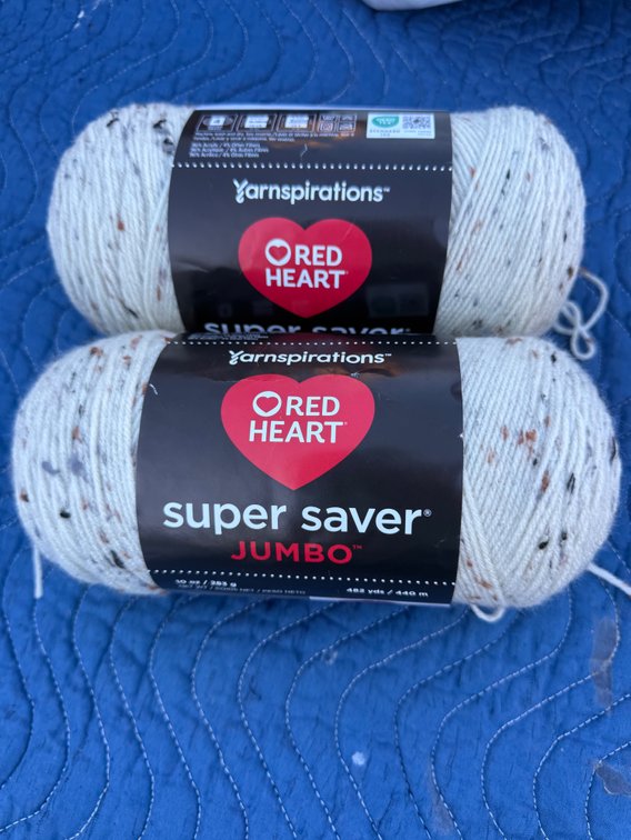Red Heart Super Saver Jumbo Fleck Yarn Skeins