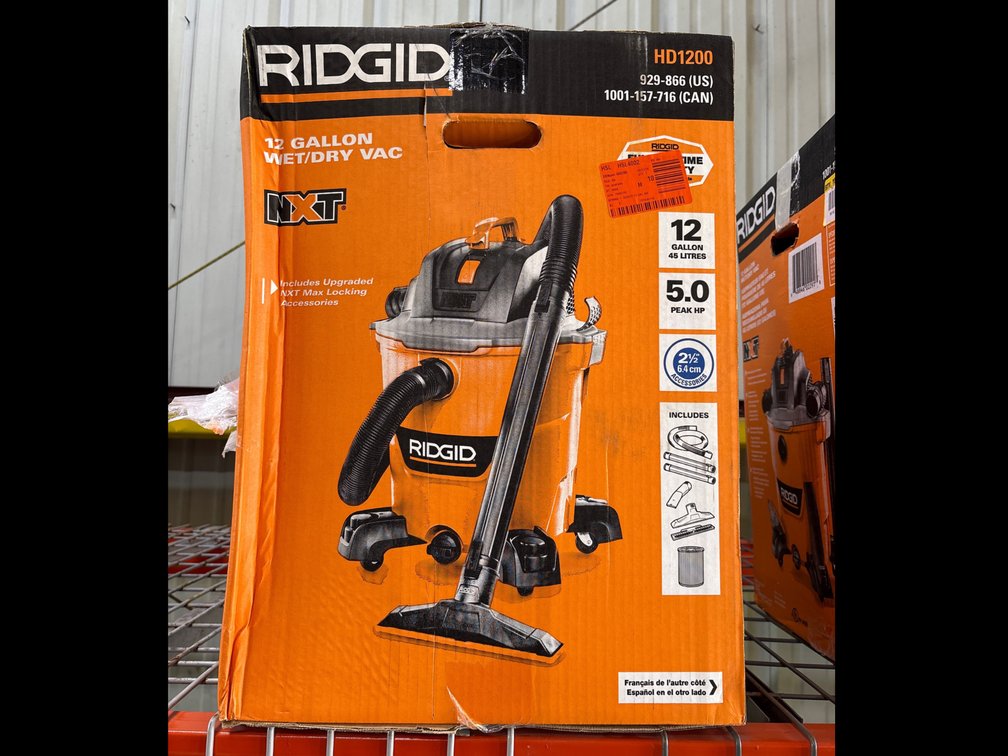 Ridgid 12 Gallon Wet/Dry Vac