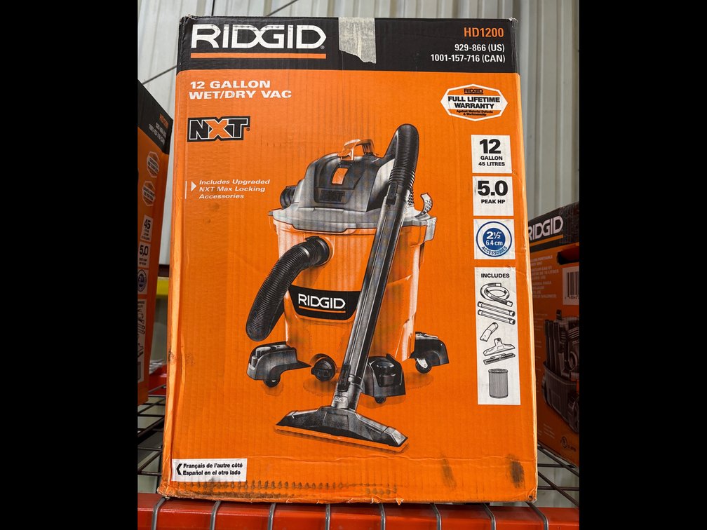 Ridgid 12 Gallon Wet/Dry Vac