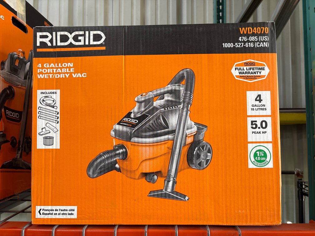 Ridgid 4 Gallon Wet/Dry Vac