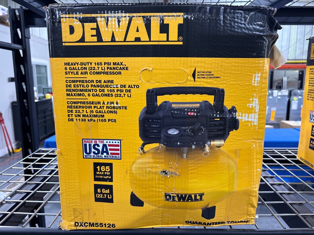 DeWalt 6 Gallon 165psi Pancake Compressor
