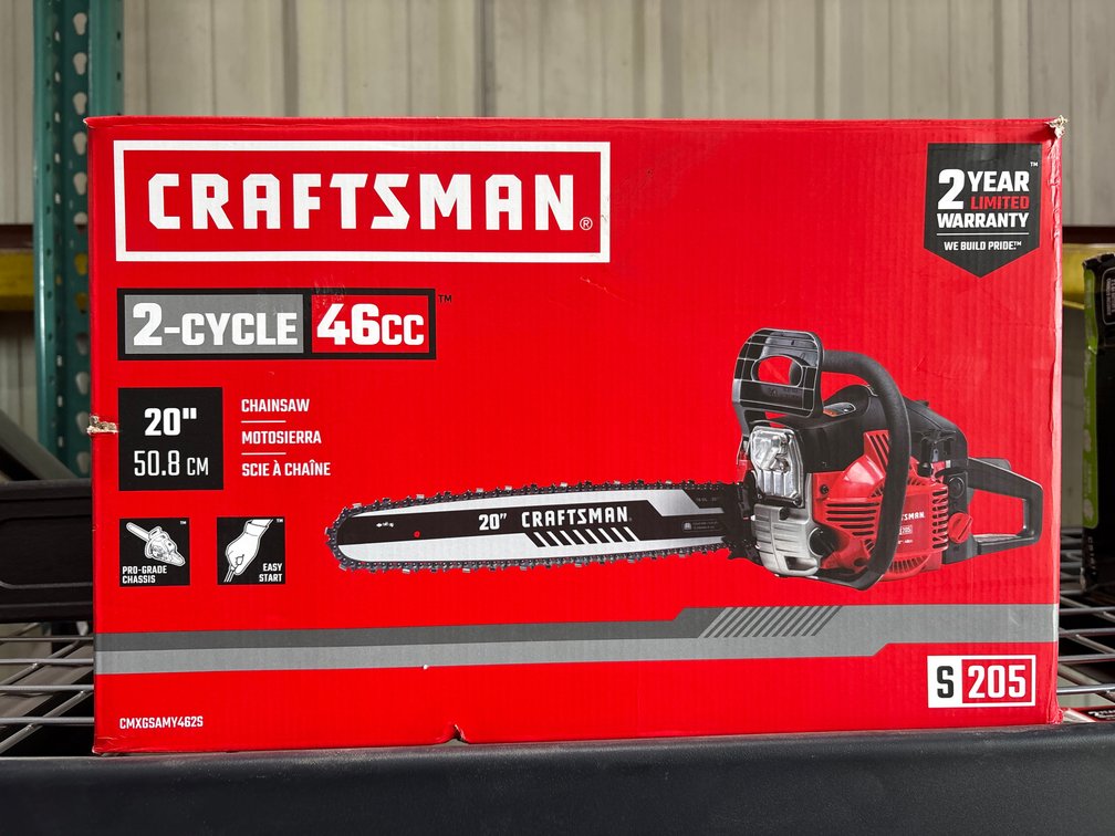 Craftsman 2 Cycle Gas Chainsaw, 20in Bar