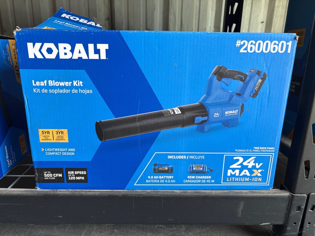 Kobalt 24V Max Blower, Includes Battery and Charger