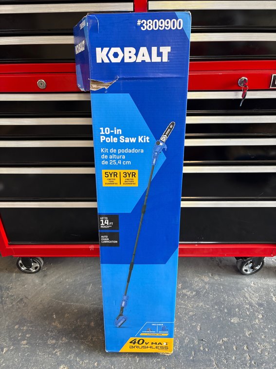 Kobalt 40V 10in Pole Saw, includes Battery and Charger
