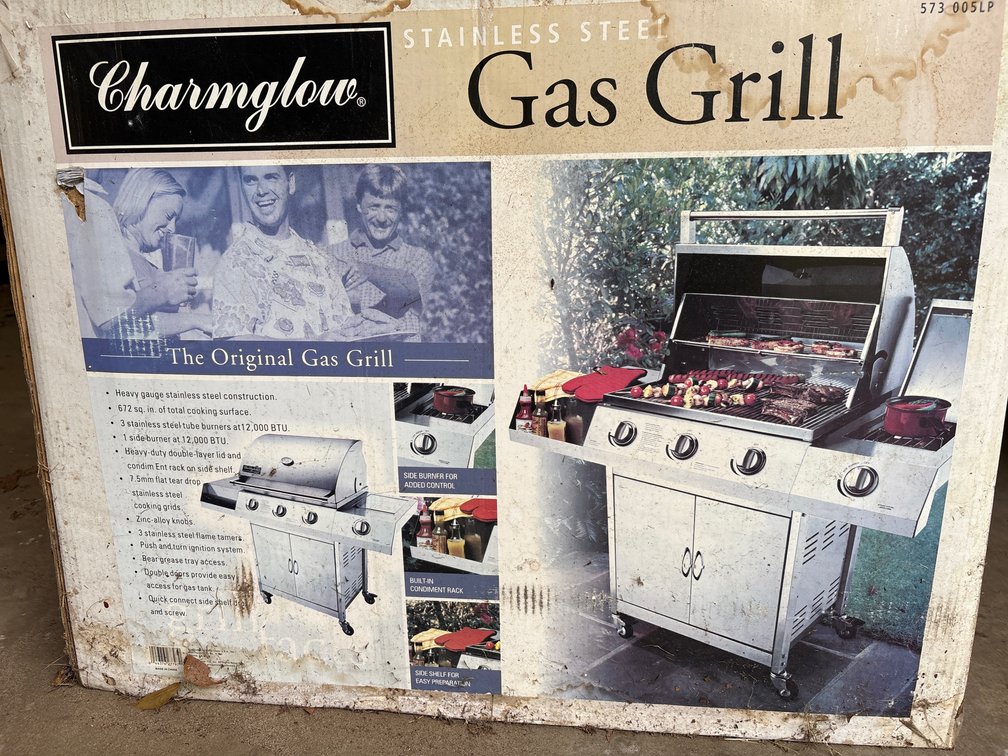 Charmglow Stainless Gas Grill