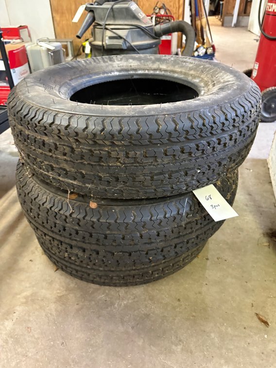 2 Tires, Assorted Sizes
