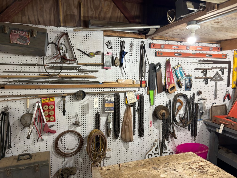 Assorted Hand Tool and Parts, Contents of 3 Walls