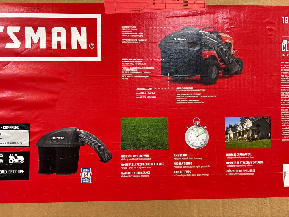 Craftsman 42in/46in Riding Mower Bagger