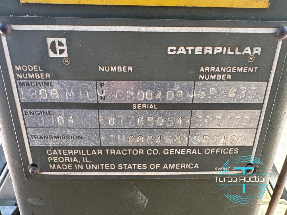 Image for 1985 Cat 130G MIL Motor Grader