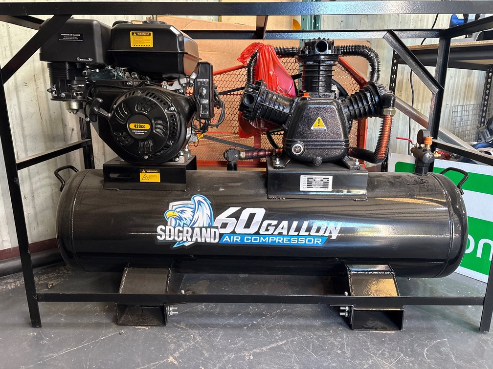 Unused SD Grand 60 Gallon Gas Compressor, 180psi