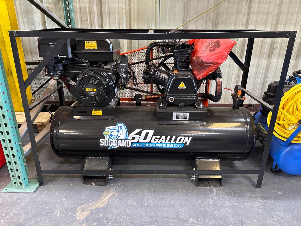 Unused SD Grand 60 Gallon Gas Compressor, 180psi