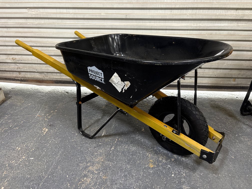 Project Source 5.5 Cubic Ft Wheel Barrow