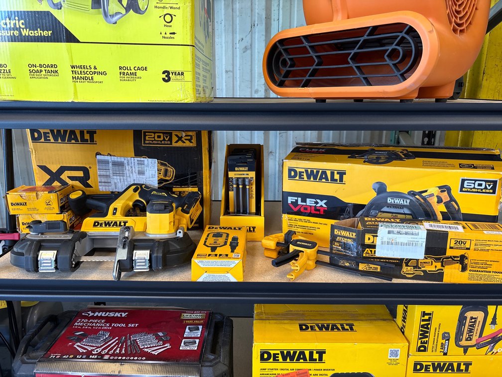 Assorted DeWalt 60V & 20V Power Tools + Accessories, Tools Only, 9pcs