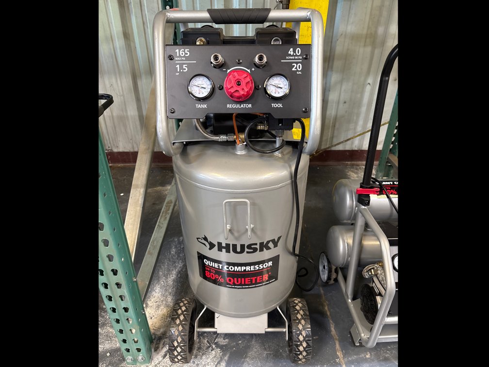 Husky 20 Gallon 165psi Quiet Compressor