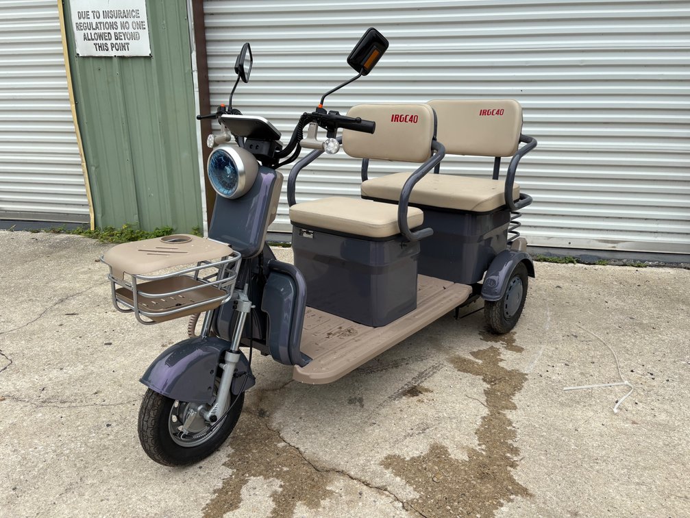 Unused 2025 IR IRGC40 3-Wheel 64V Electric Cart, ASSEMBLY REQUIRED