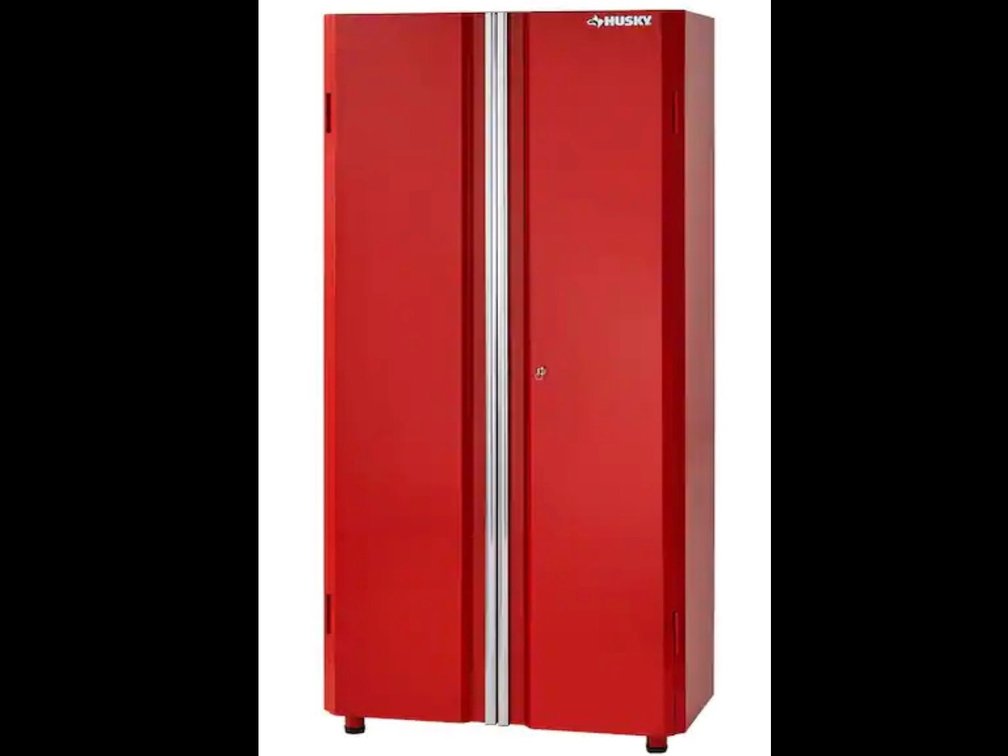 Husky 36in 2 Door Storage Cabinet (Red)