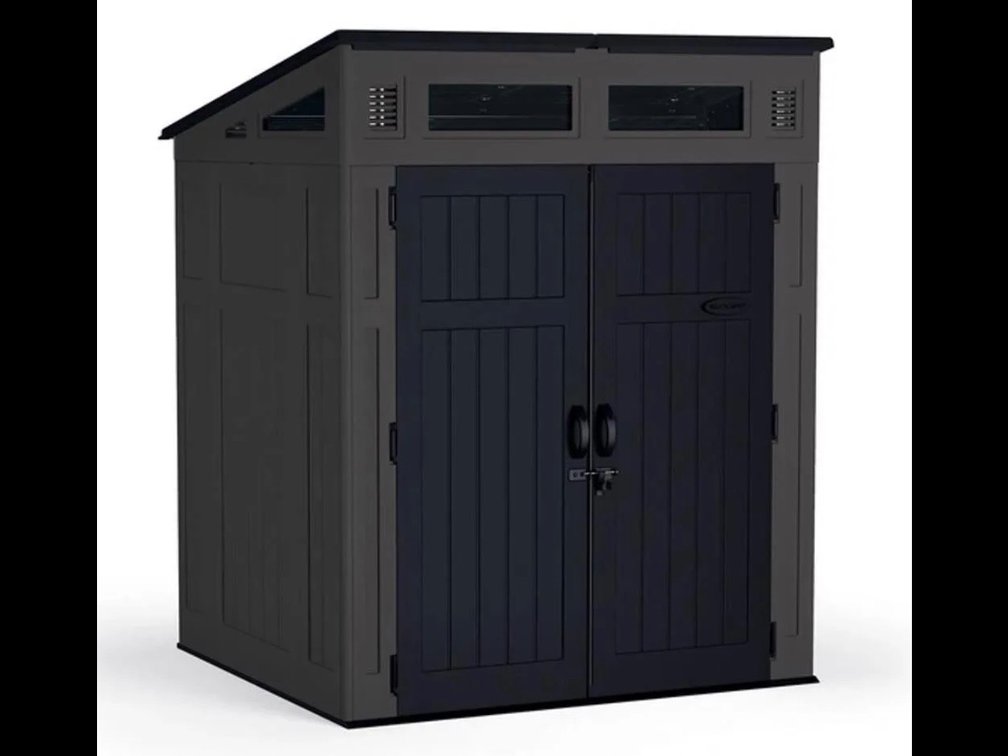 Suncast Modernist 6ft x 5ft Storage Shed, 200 Cubic Ft