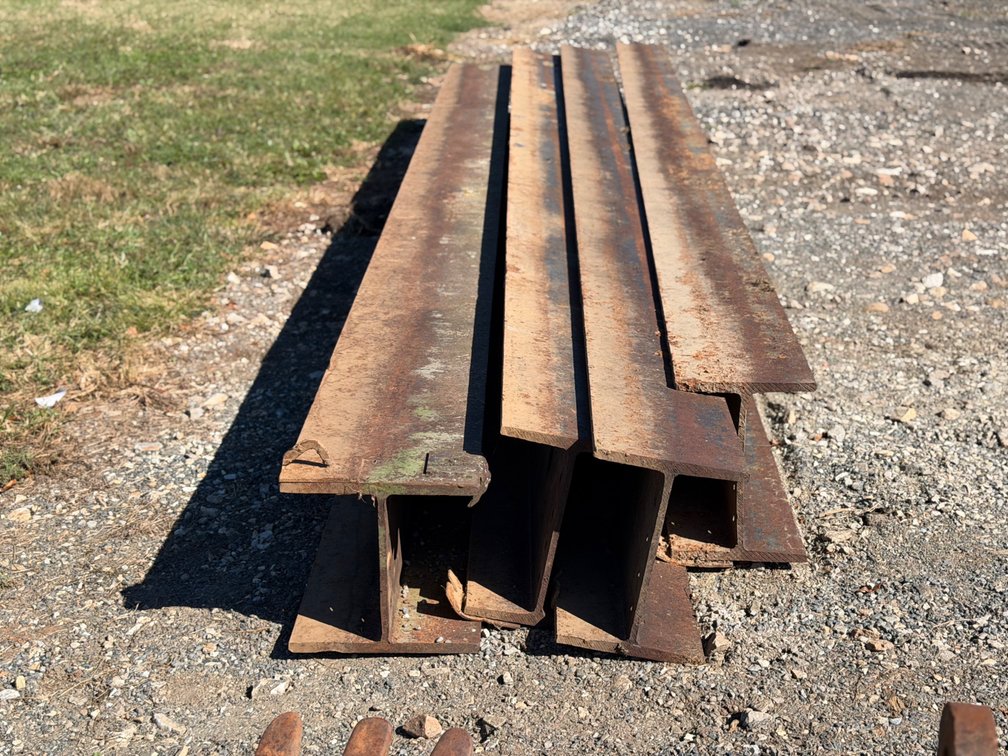 (4) 20FT Steel I Beams