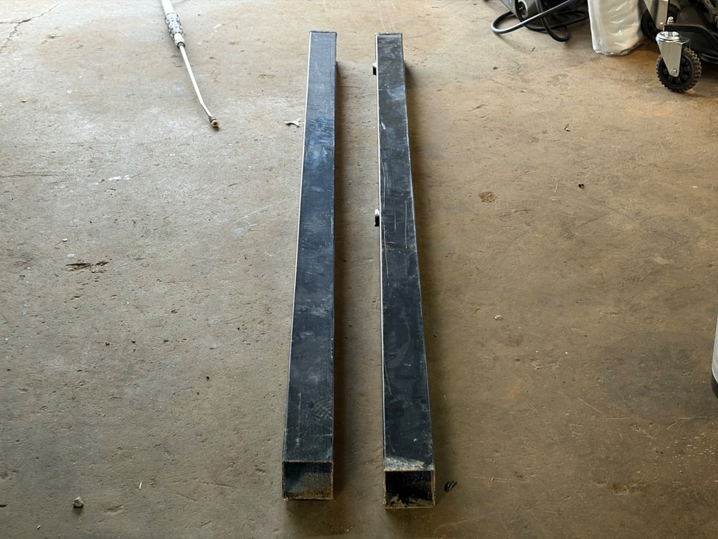 2 Galvanized Gate Post