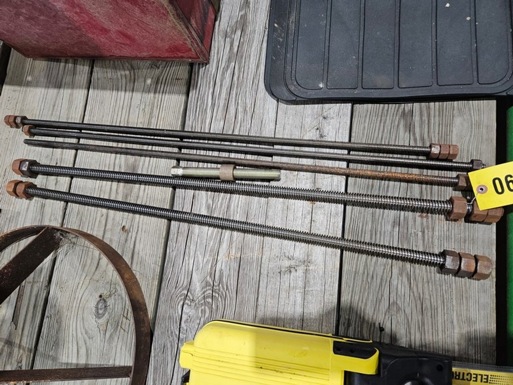 Assorted Threaded Metal Rods