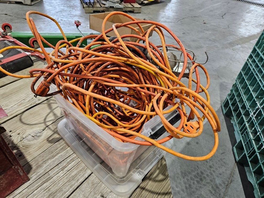 Tote Of Extension Cords