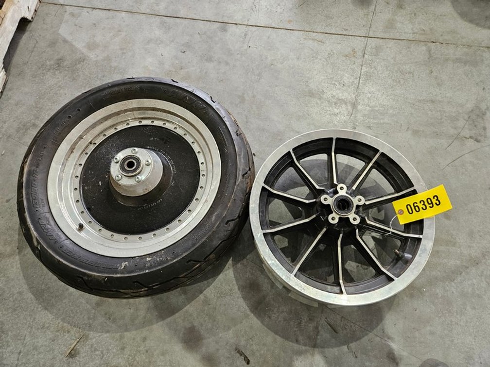 Motorcycle Rims And Rear Tire
