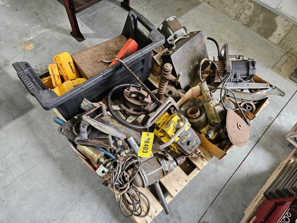 Pallet Of Misc Tools And Parts