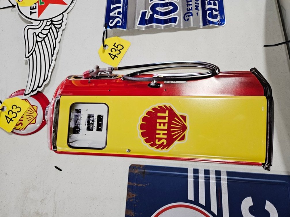 Shell Gas Pump Sign