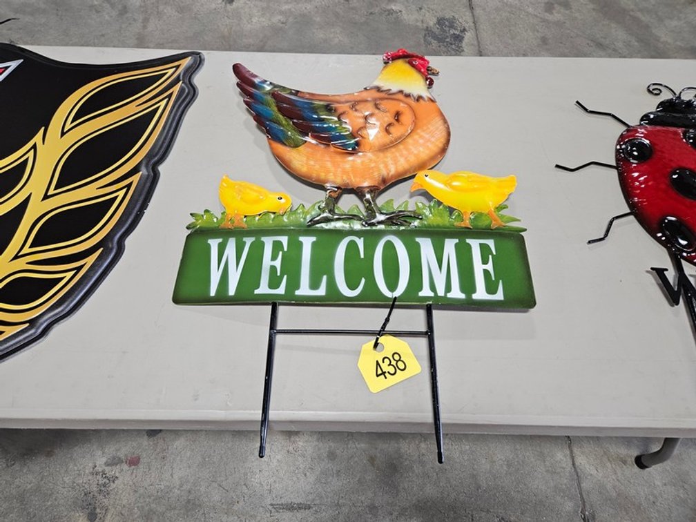Chicken Welcome Sign