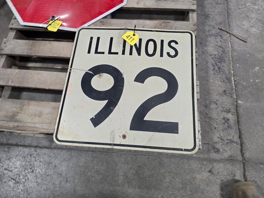 Illionois 92 Highway Sign