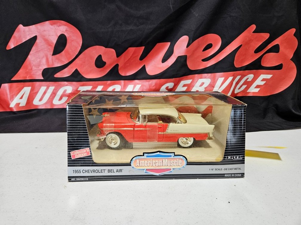 1955 Chevy Bel Air 1/18th Scale Die Cast Metal Car