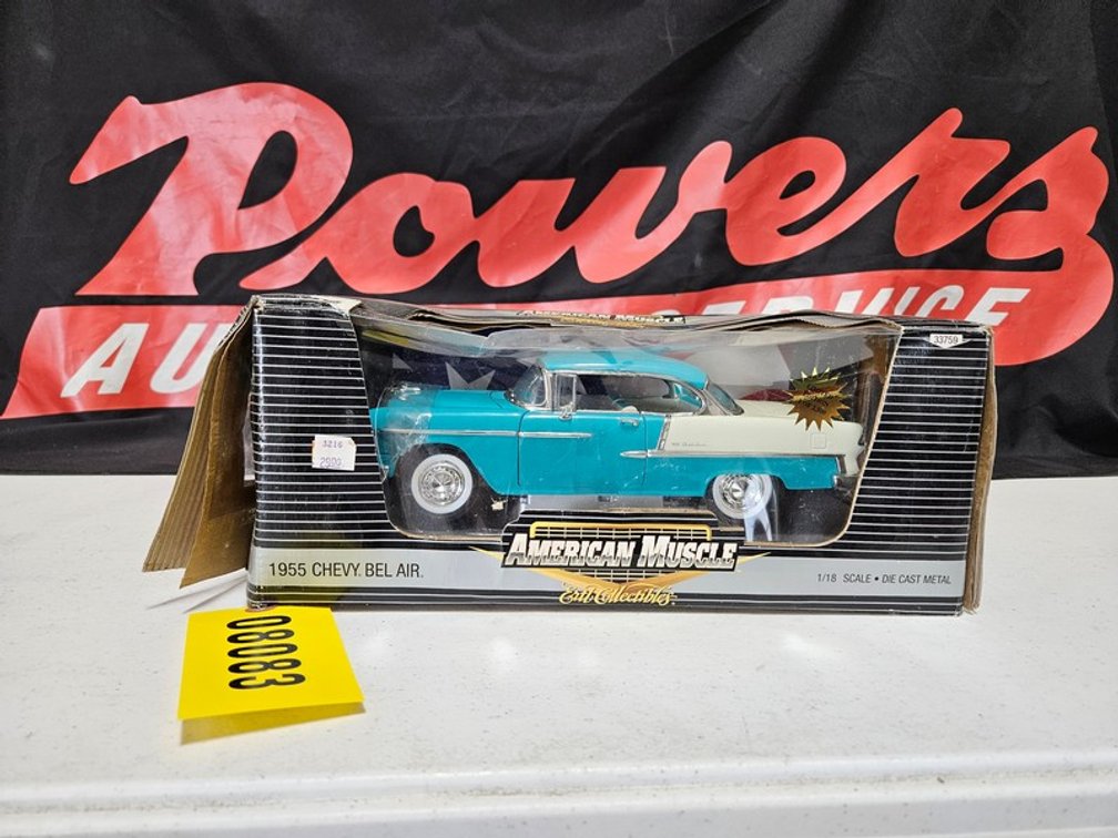 1955 Chevy Bel Air 1/18th Scale Die Cast Metal Car
