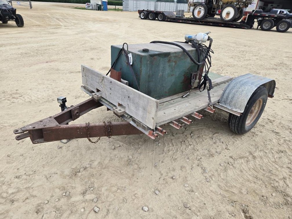 100 GAL TRANSFER FUEL TANK ON TRAILER