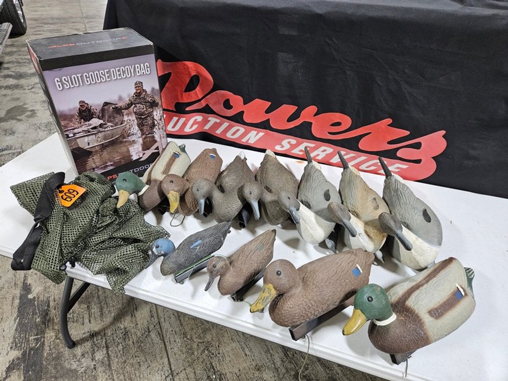 Bag Of Duck Decoys And Storage Bags