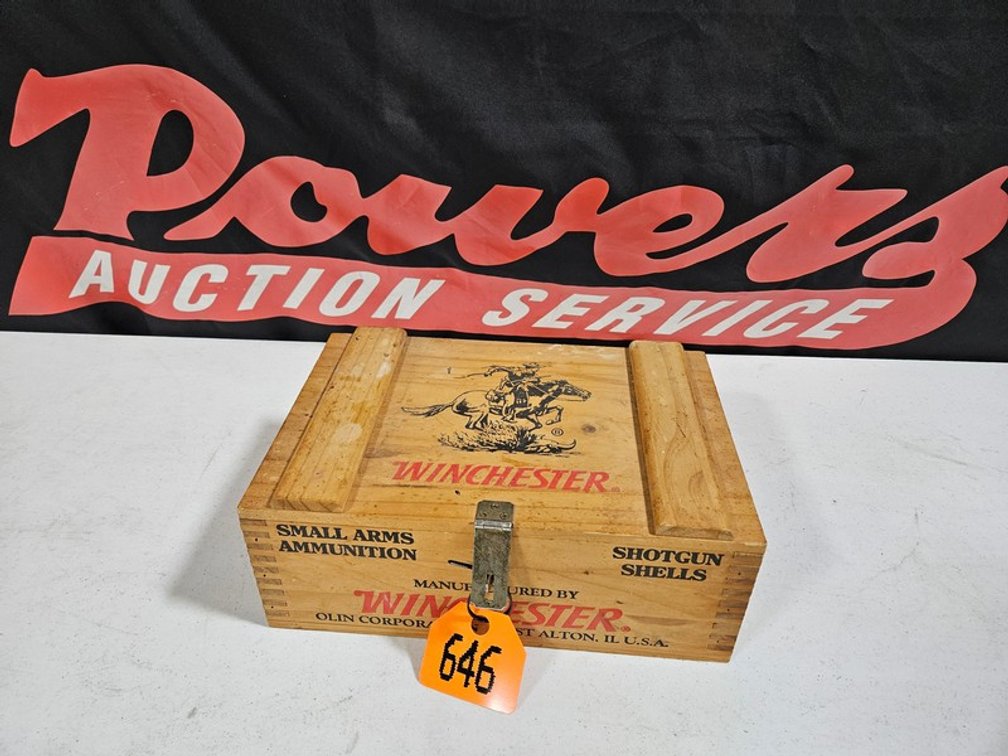 Winchester Shotgun Shell Wood Box