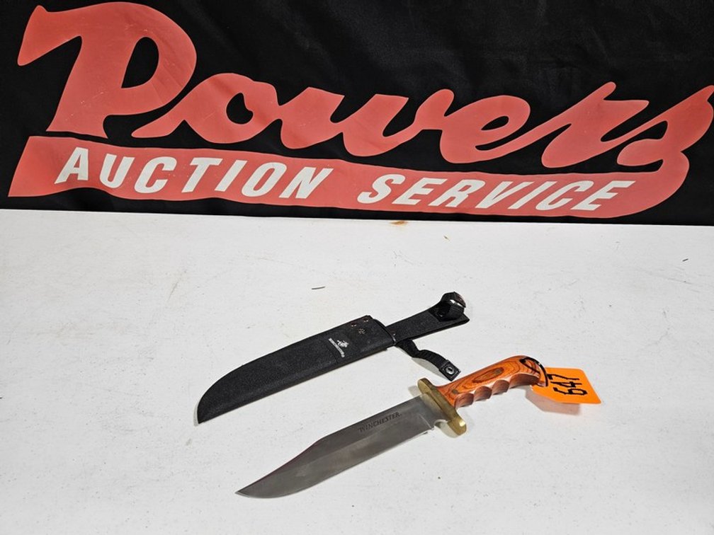 Large Winchester Knife And Sheath