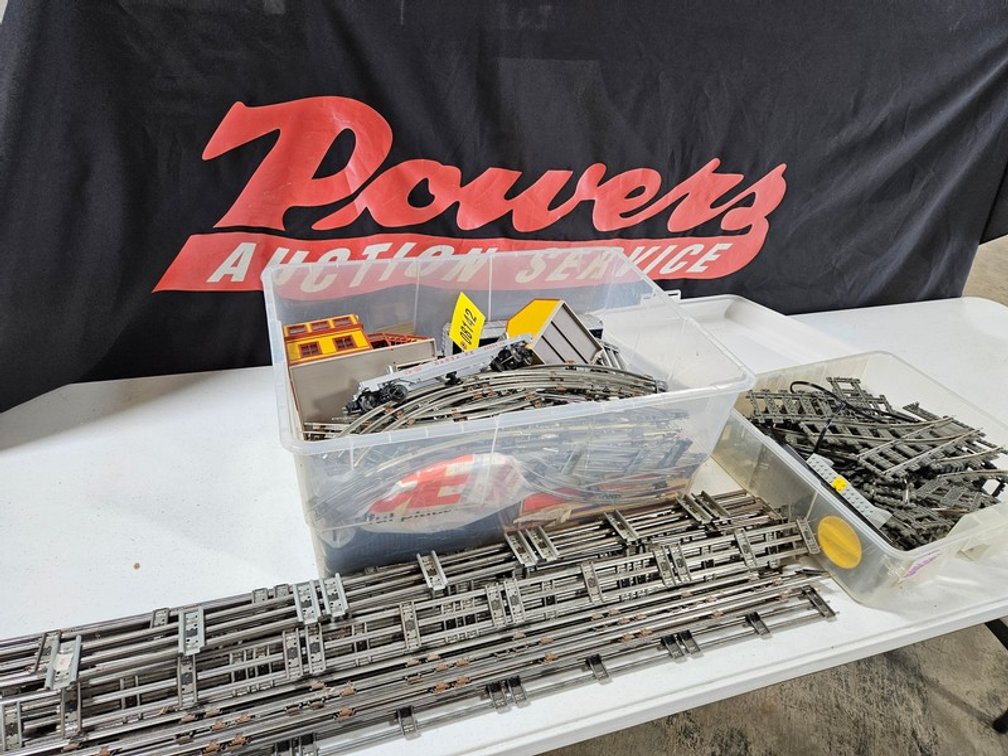 Tote Of Model Train Parts